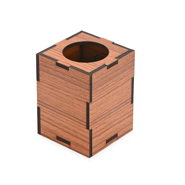 Brown_Wooden_Pen_Stand_With_Quartz_Clock_Single_Compartment_Desk_Organizer_For_Office_&_Study_Table