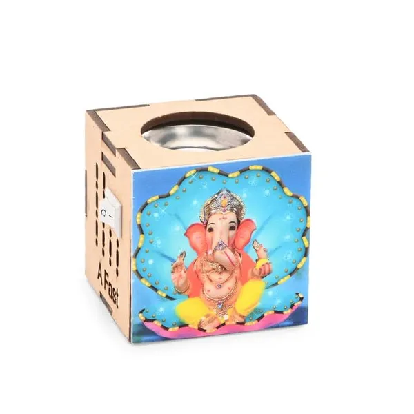 Electric_Kapoor_Dani_with_Lord_Ganesha_LED_Light_Plug-in_Wooden_Camphor_Diffuser_with_On/Off_Switch_for_Pooja