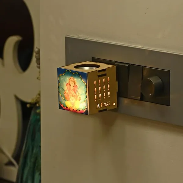 Electric_Kapoor_Dani_with_Lord_Ganesha_LED_Light_Plug-in_Wooden_Camphor_Diffuser_with_On/Off_Switch_for_Pooja