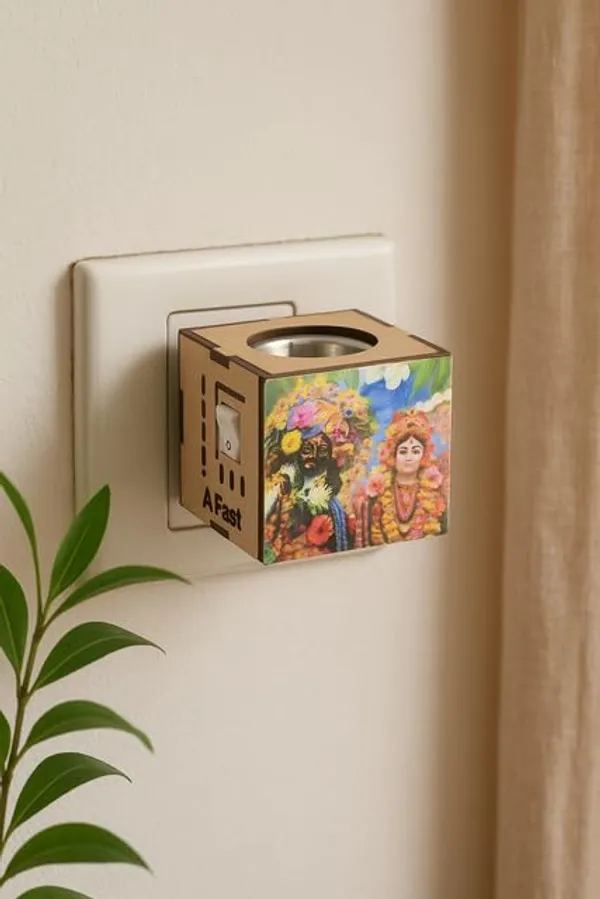Electric_Wooden_Kapoor_Dani_with_Lord_Krishna_Design_Plug-in_Camphor_Burner_with_On/Off_Switch_Room_Fragrance_Diffuser_for_Home