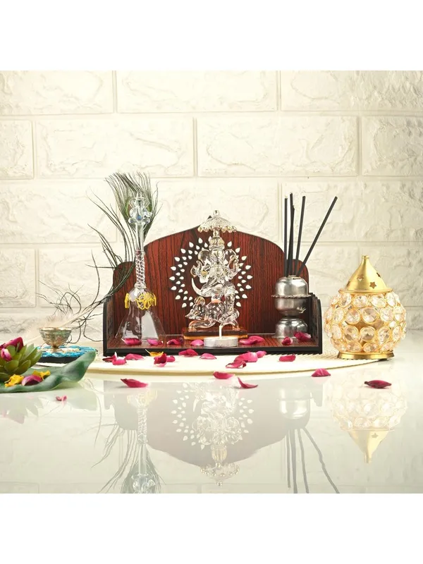 Brown_Wooden_Temple_Singhasan_Pooja_Chowki_Palang_Palna_For_Home/Office