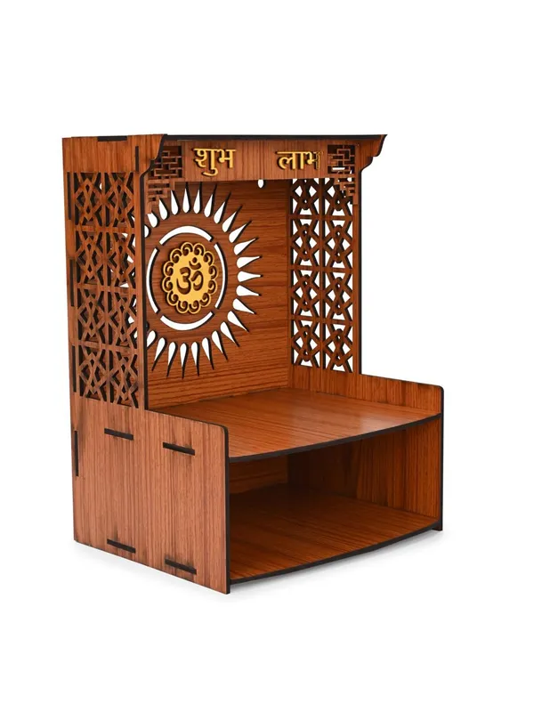 Brown_Wooden_Temple_Singhasan_Pooja_Chowki_Palang_Palna_For_Home/Office