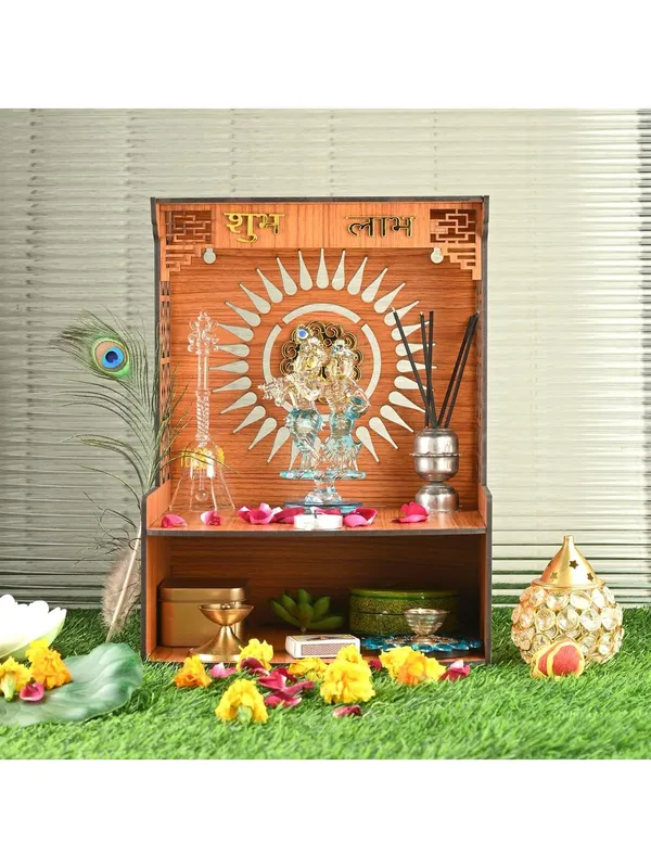 Brown_Wooden_Temple_Singhasan_Pooja_Chowki_Palang_Palna_For_Home/Office