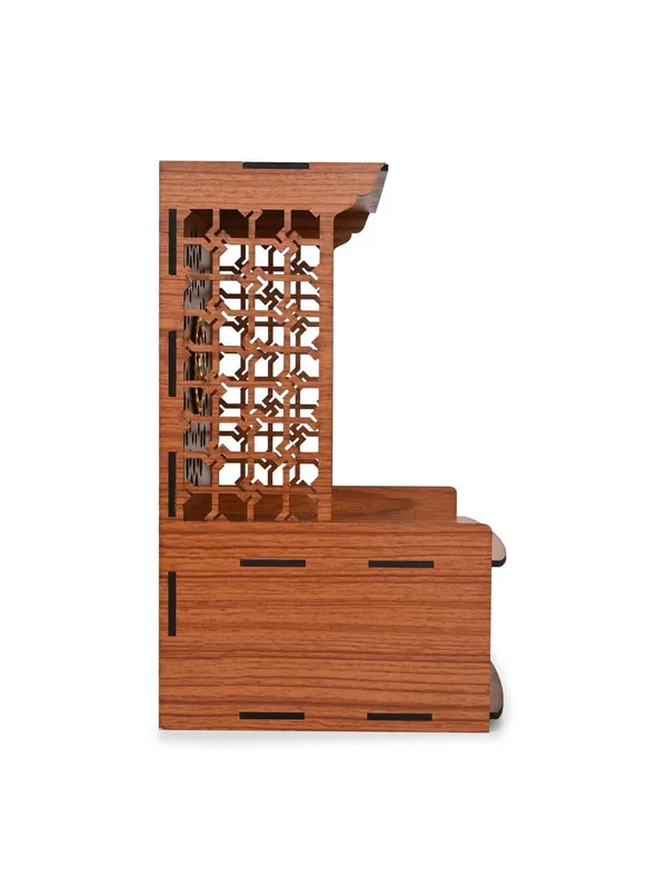 Brown_Wooden_Temple_Singhasan_Pooja_Chowki_Palang_Palna_For_Home/Office