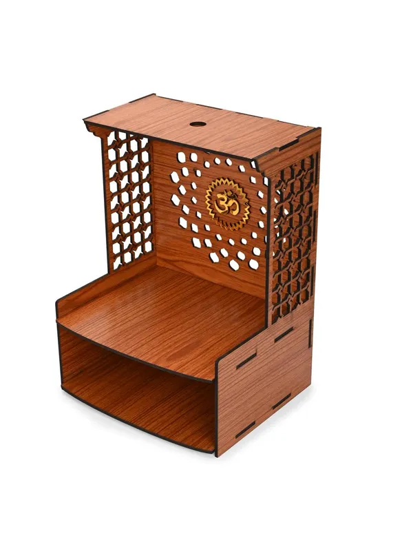 Brown_Wooden_Temple_Singhasan_Pooja_Chowki_Palang_Palna_For_Home/Office
