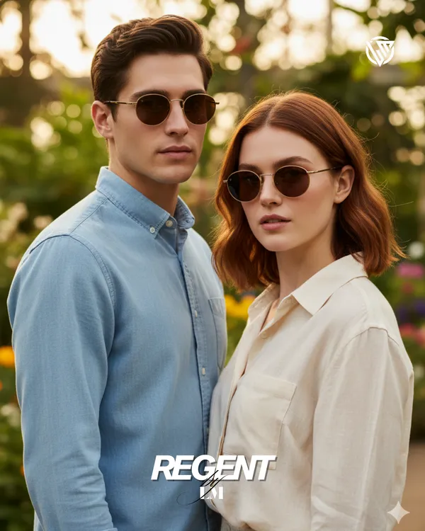 LM_Regent_Golden_Brown_Round_Metal_Sunglasses_For_Men_&_Women