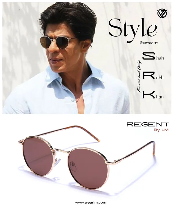 LM_Regent_Golden_Brown_Round_Metal_Sunglasses_For_Men_&_Women