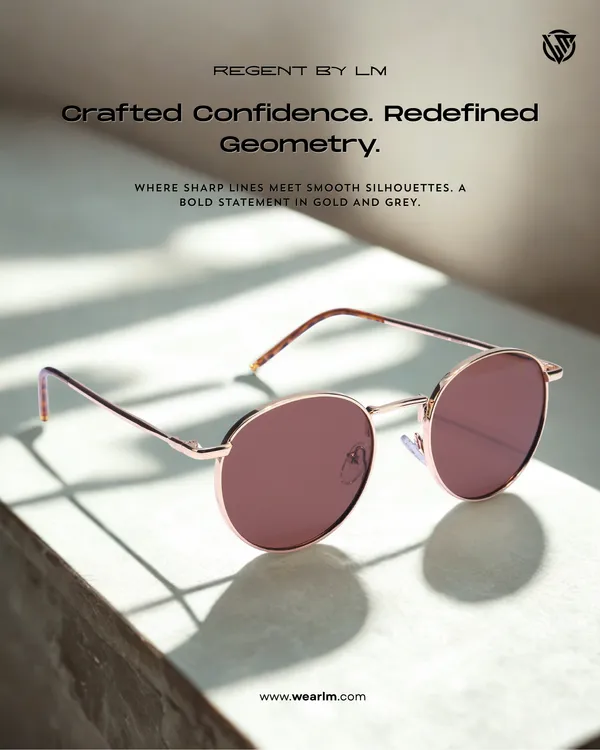LM_Regent_Golden_Brown_Round_Metal_Sunglasses_For_Men_&_Women