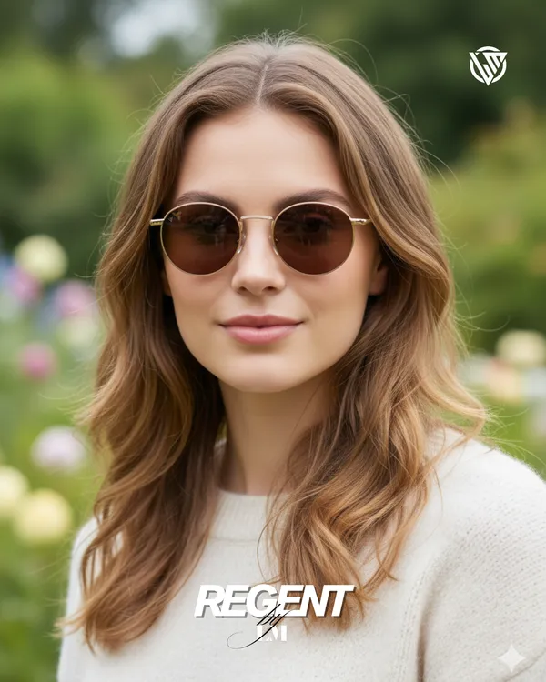 LM_Regent_Golden_Brown_Round_Metal_Sunglasses_For_Men_&_Women