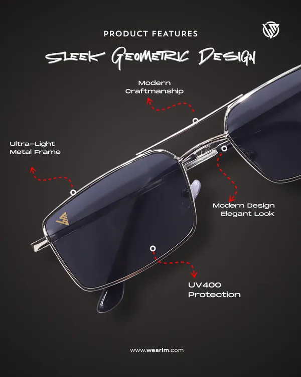 LM_Tempo-X_Silver_Rectangular_Sunglasses_For_Men_&_Women