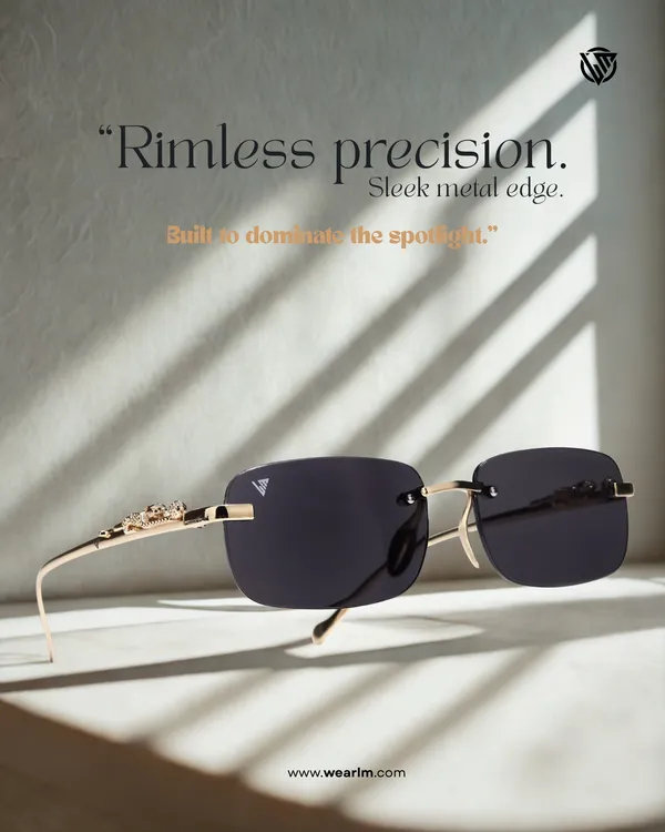 LM_Jaguar_Rimless_Golden_Sunglasses_For_Men_&_Women