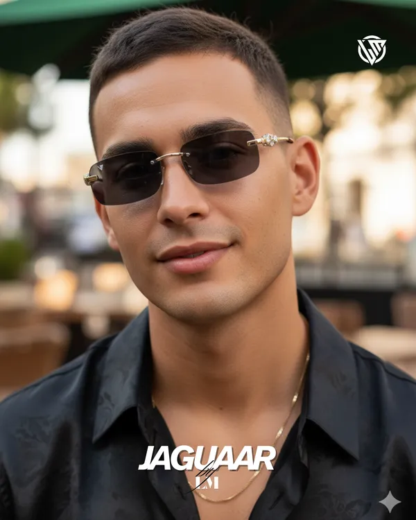 LM_Jaguar_Rimless_Golden_Sunglasses_For_Men_&_Women
