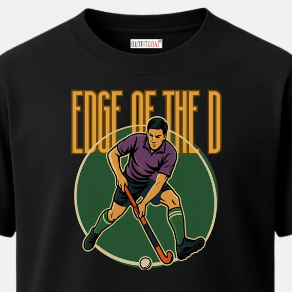 _Regular_Unisex_Black_Graphics_T-Shirt,_Male_player_in_mid_action_pose_inside_circular_field_zone_text_edge_of_the_d_|_SPORTS_MODE