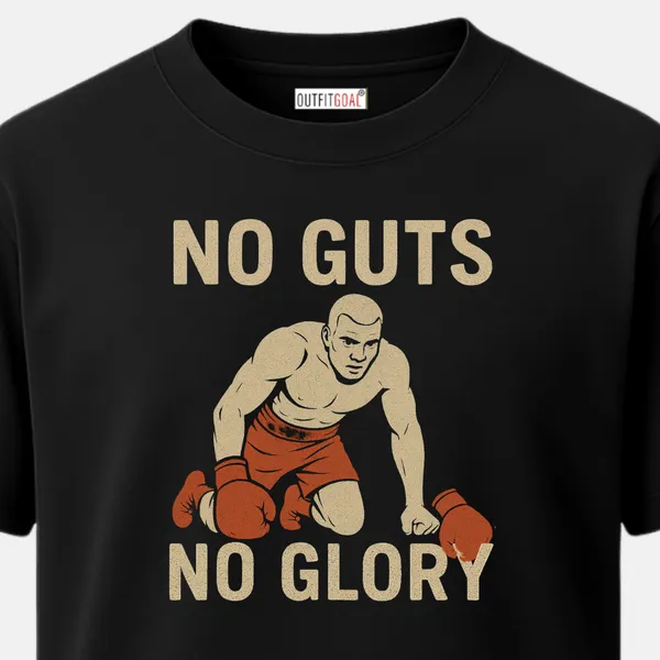 _Regular_Unisex_Black_Graphics_T-Shirt,_Boxer_kneeling_quote_no_guts_no_glory_|_SPORTS_MODE