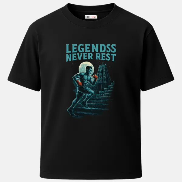 _Regular_Unisex_Black_Graphics_T-Shirt,_Boxer_training_up_temple_stairs_under_moonlight_|_SPORTS_MODE