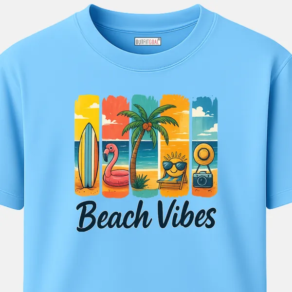 _Regular_Unisex_Sky_Graphics_T-Shirt,_Panels_with_surfboard_flamingo_float_palm_sun_chair_camera_beach_vibes_|_TRAVEL_MODE