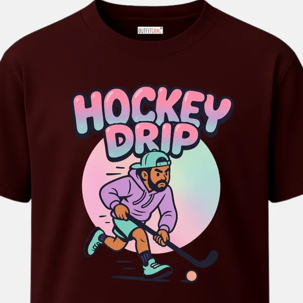 _Regular_Unisex_Maroon_Graphics_T-Shirt,_Streetwear_hockey_player_hockey_drip_|_SPORTS_MODE