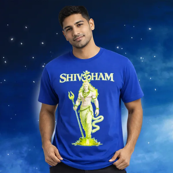 Outfitgoal_Regular_Unisex_Royal_Blue_Graphics_T-Shirt,_Shivoham_Graphic_T-Shirt_in_Royal_blue_color_with_bold_Shiva_illustration_for_Maha_Shivratri_devotees_|_GRAPHICS_MODE