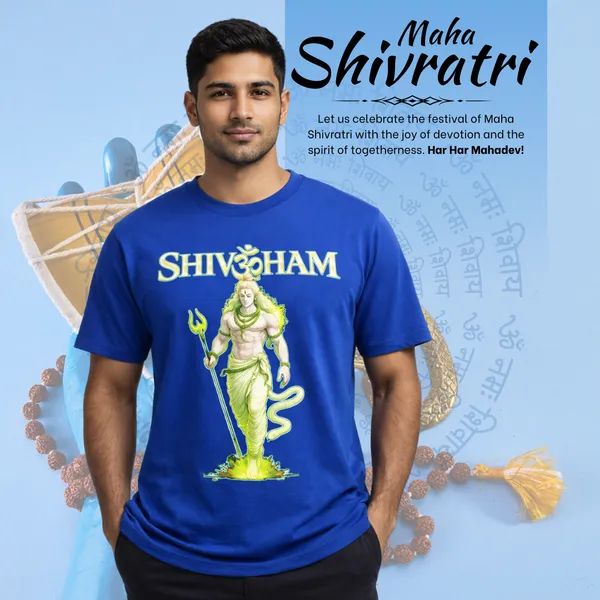 Outfitgoal_Regular_Unisex_Royal_Blue_Graphics_T-Shirt,_Shivoham_Graphic_T-Shirt_in_Royal_blue_color_with_bold_Shiva_illustration_for_Maha_Shivratri_devotees_|_GRAPHICS_MODE