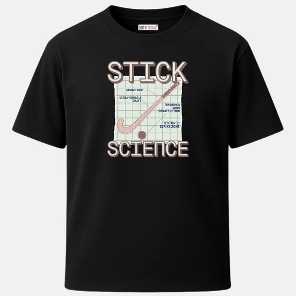 _Regular_Unisex_Black_Graphics_T-Shirt,_Diagram_of_hockey_stick_construction_stick_science_|_SPORTS_MODE