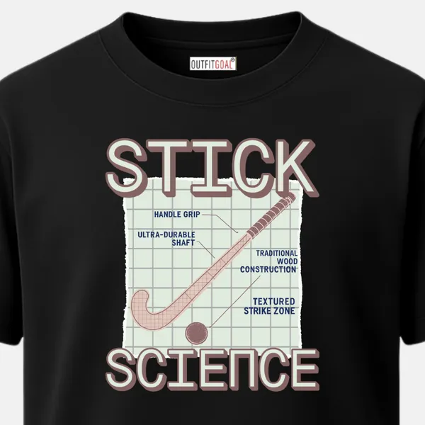 _Regular_Unisex_Black_Graphics_T-Shirt,_Diagram_of_hockey_stick_construction_stick_science_|_SPORTS_MODE