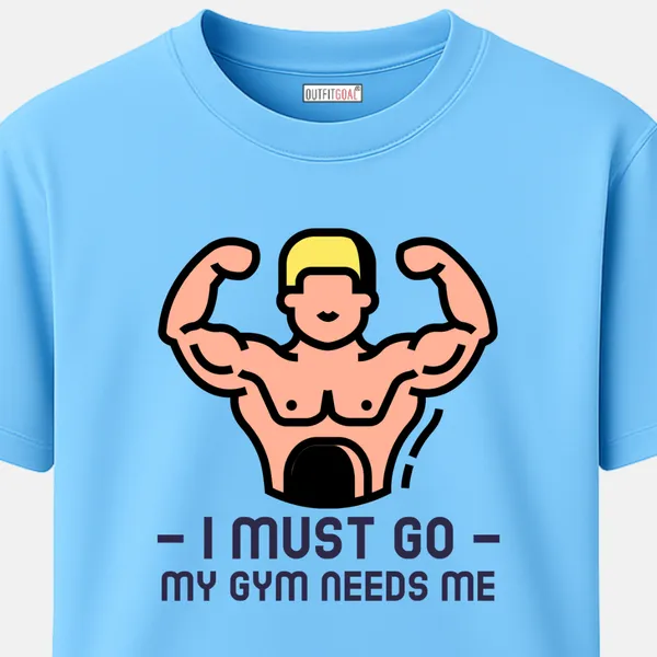 _Regular_Unisex_Sky_Graphics_T-Shirt,_Cartoon_bodybuilder_quote_i_must_go_my_gym_needs_me_|_SPORTS_MODE