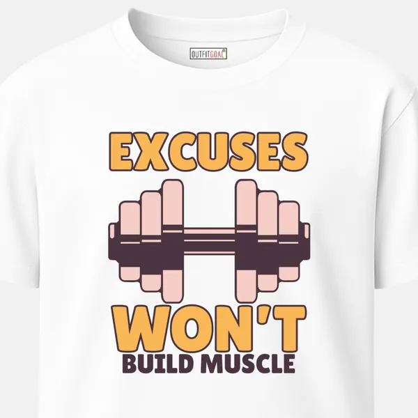 _Regular_Unisex_White_Graphics_T-Shirt,_Abstract_minimalist_dumbbell_layout_monochrome_|_SPORTS_MODE