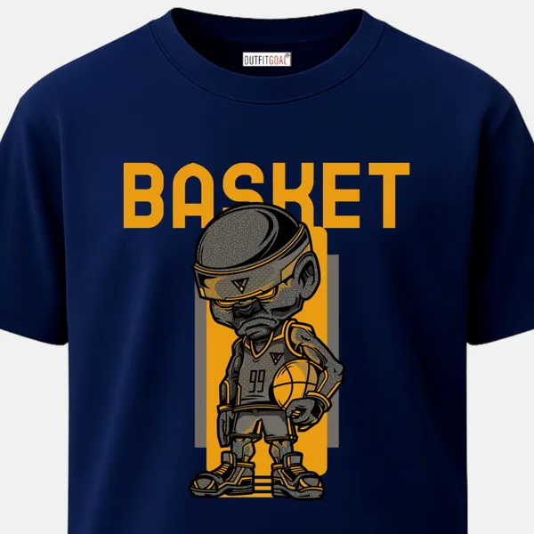 _Regular_Unisex_Navy_Graphics_T-Shirt,_Stylized_basketball_player_character_in_bold_stance_|_SPORTS_MODE
