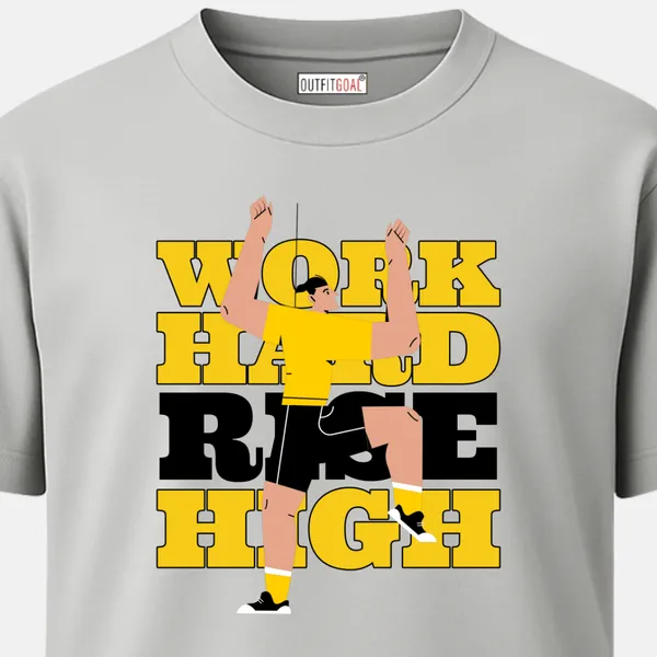 _Regular_Unisex_Grey_Graphics_T-Shirt,_Athlete_celebrating_victory_text_work_hard_high_|_SPORTS_MODE