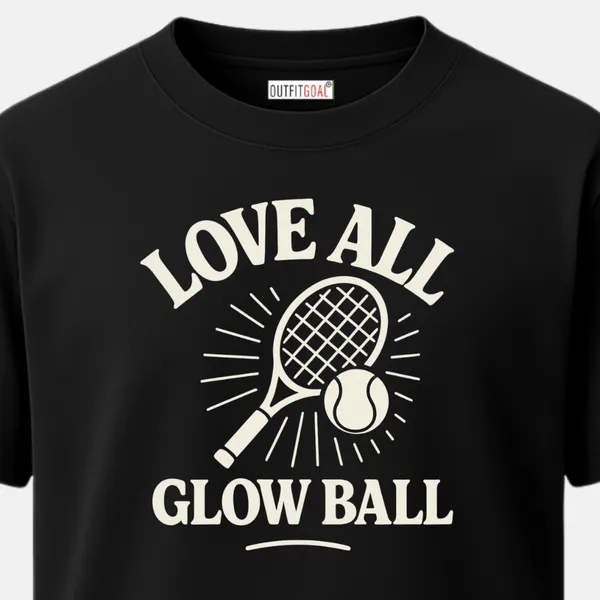 _Regular_Unisex_Black_Graphics_T-Shirt,_Minimalist_racket_and_ball_line_art_radiating_glow_phrase_love_all_glow_ball_|_SPORTS_MODE