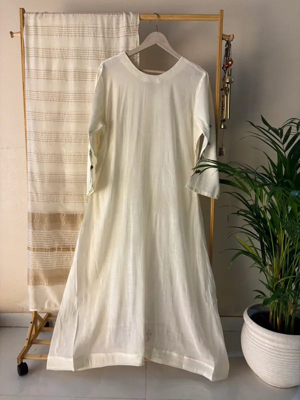 Ivory_Mul_Chanderi_A-Line_3-Piece_Suit_with_Hand_Embroidery_&_Jacquard_Woven_Dupatta_For_Women