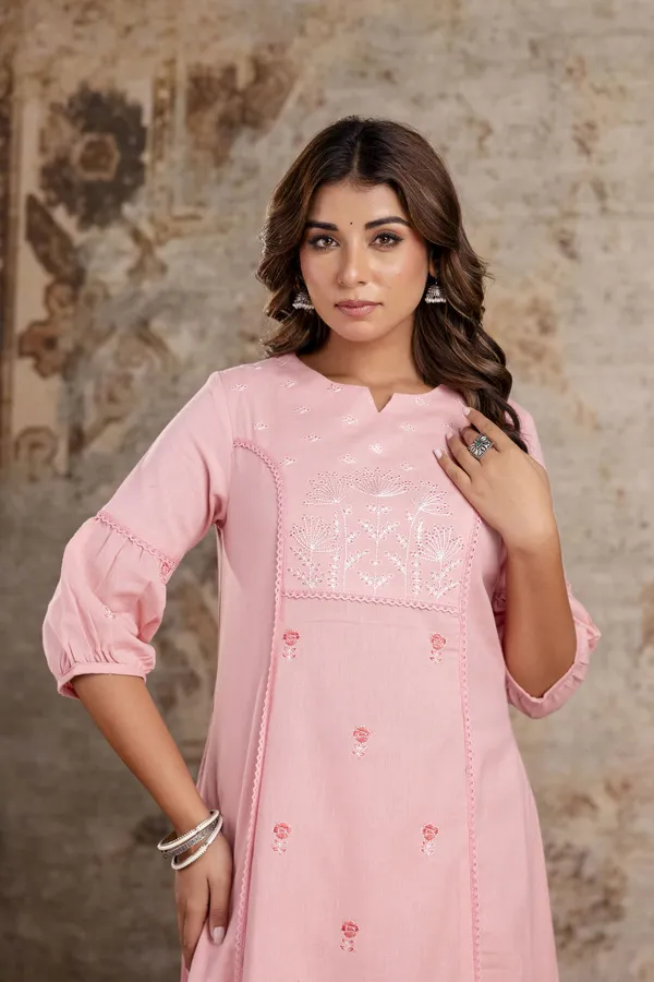 Blush_Pink_embroidered_Kurta_Pant_set