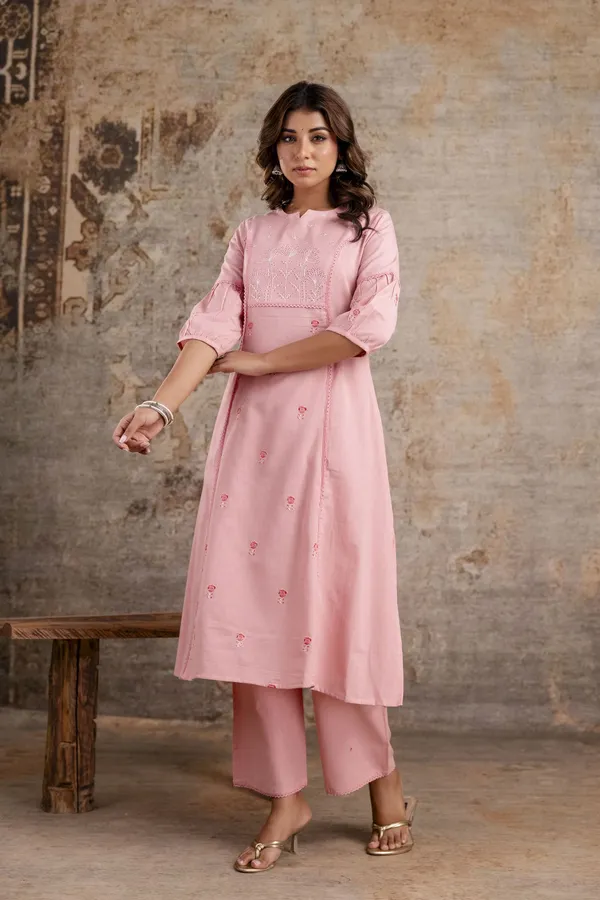 Blush_Pink_embroidered_Kurta_Pant_set