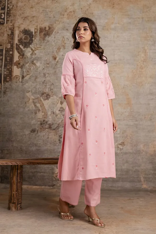 Blush_Pink_embroidered_Kurta_Pant_set