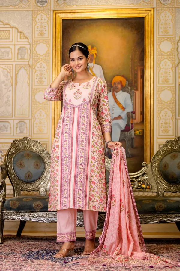 Pink_Block_Print_Handwork_Cotton_3-Piece_Suit