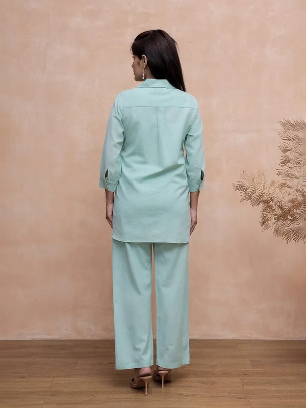 Blue_long_shirt_and_pant_set_with_embroidery_detail