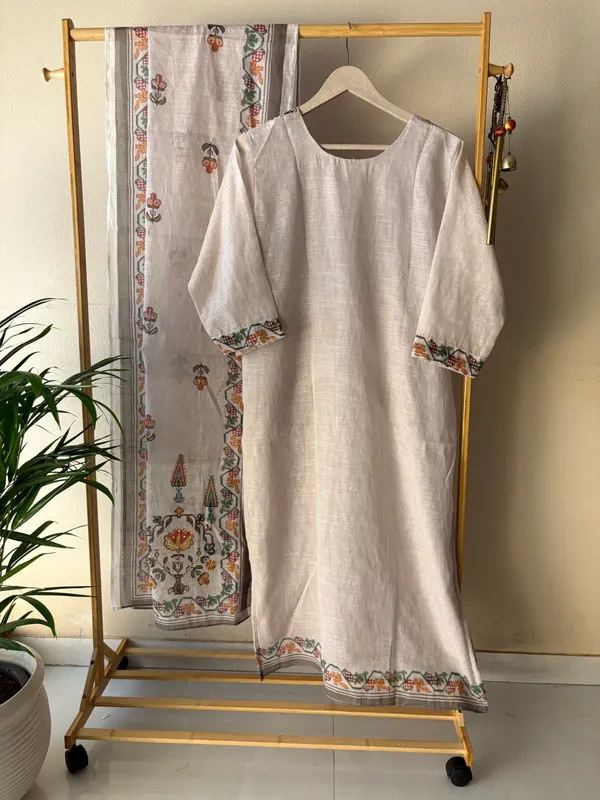 Linen_Chanderi_3-Piece_Suit_with_Kagai_&_Kantha_Work_and_Digital_Print_Dupatta_For_Women