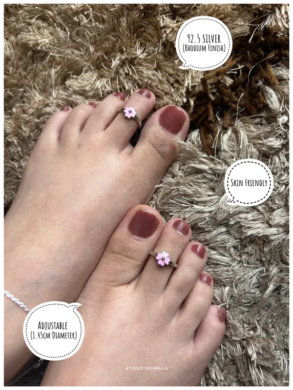Pink_Petal_Silver_925_Adjustable_Trendy_Toe_Ring_For_Women