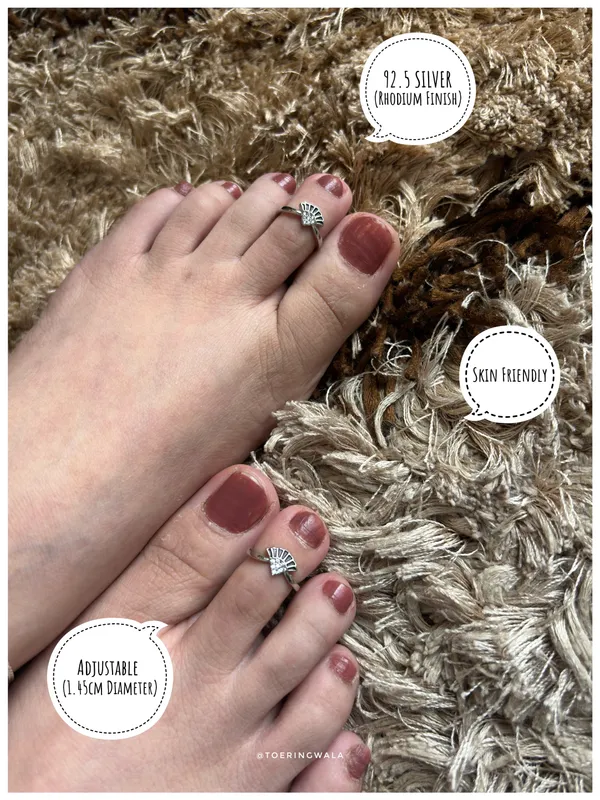 Black_Fan_Crystal_Silver_925_Adjustable_Trendy_Toe_Ring_For_Women