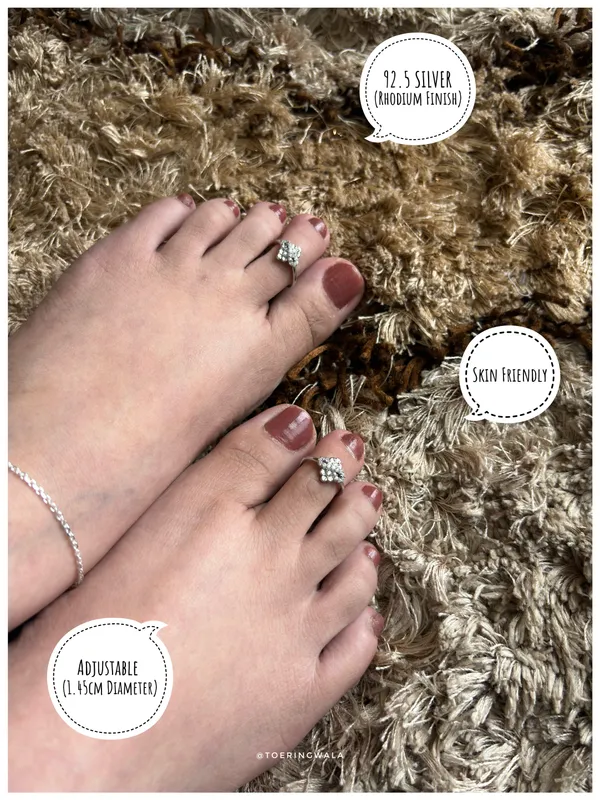 Crystal_Petal_Bow_Silver_925_Adjustable_Trendy_Toe_Ring_For_Women