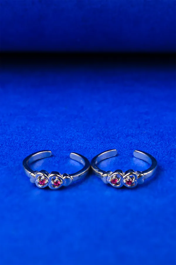 Ruby_Hearts_Silver_925_Adjustable_Trendy_Toe_Ring_For_Women