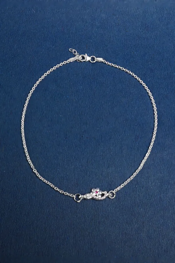 Floral_Spark_925_Silver_Single_Anklet_for_Girls