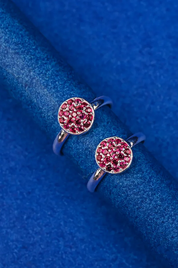 Pink_Cluster_Silver_925_Adjustable_Trendy_Toe_Ring_For_Women
