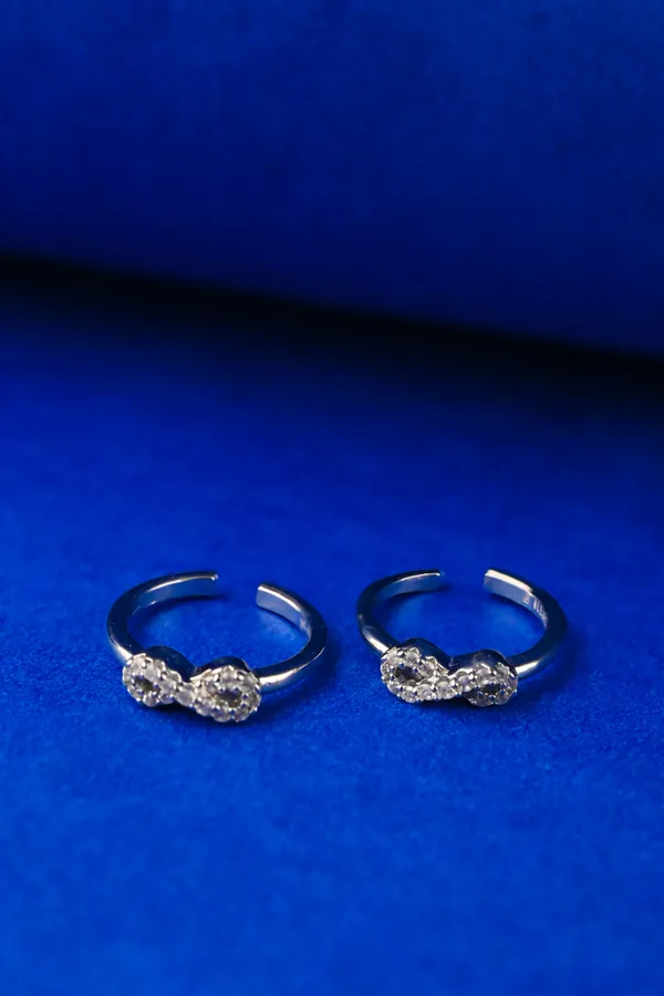 Infinity_Sparkle_Silver_925_Adjustable_Trendy_Toe_Ring_For_Women
