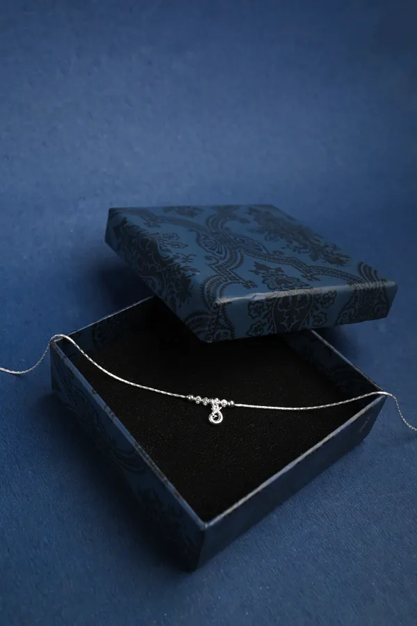Bird_Drop_Bead_925_Silver_Single_Anklet_for_Girls