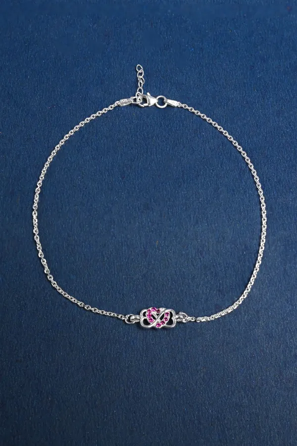 Infinity_Heart_Silver_Single_Anklet_For_Girls