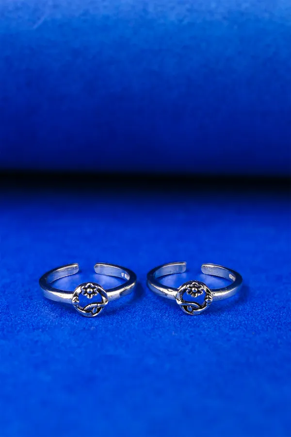 Circle_Blossom_Silver_925_Adjustable_Trendy_Toe_Ring_For_Women