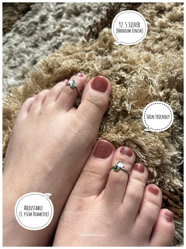 Lucky_Clover_Silver_925_Adjustable_Trendy_Toe_Ring_For_Women