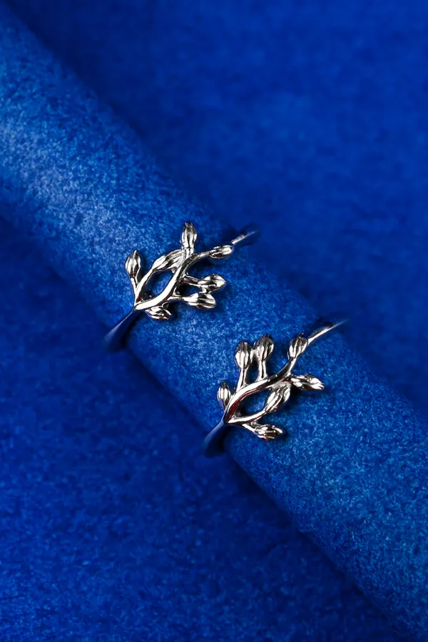 Olive_Branch_Silver_925_Adjustable_Trendy_Toe_Ring_For_Women