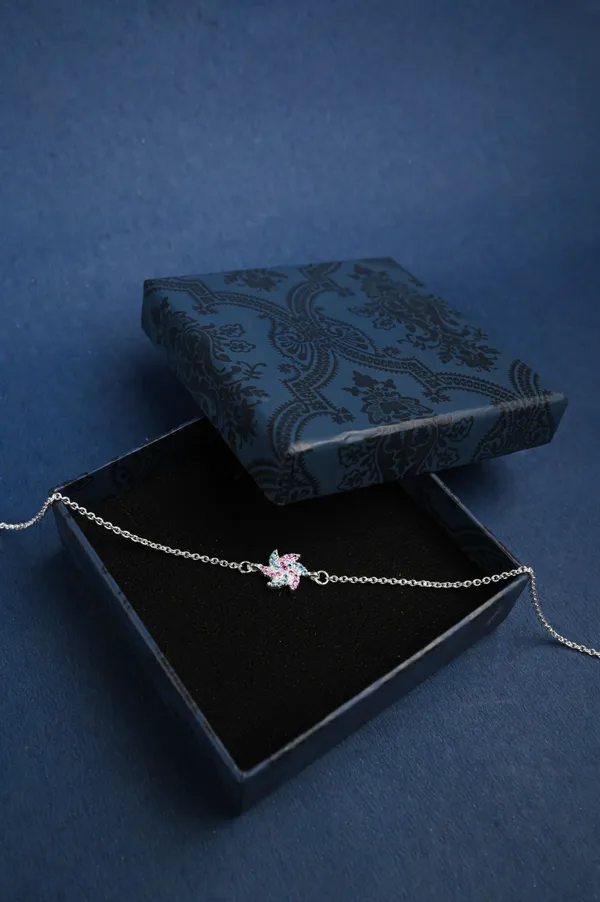 Dual_Bloom_925_Silver_Single_Anklet_for_Girls
